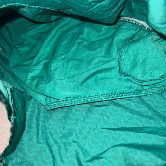 Nike Women's Dri Fit Running Shorts With Inner Drawstring | Teal | Black | - Picture 5 of 6